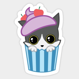 Cupcake kitty Sticker